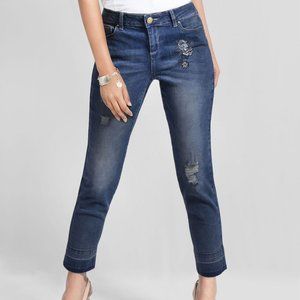 OLGYN Women’s Stretch Medium Blue Denim Ankle Pant